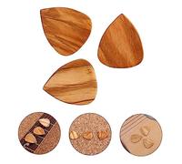 TOYANDONA Durable Olive Wood Guitar Picks Thin Plectrums for Strings Replacement Guitar Parts