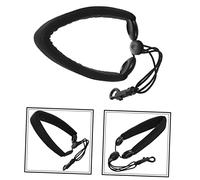 TOYANDONA Durable Thick Cotton Saxophone Neck Strap with Padded Sponge for Comfortable Longtime Practice and Secure Hanging Sax Neck Strap with Locking Spring Hook for Alto Tenor Soprano