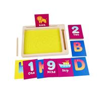 TOYANDONA Early Learning Sand Tray for Writing and Drawing Preschoolers Montessori Educational Enhances Fine Motor Skills Sensory Development Creative DIY Art