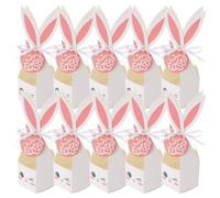 TOYANDONA Easter Bunny Candy Boxes Paper Material 10 Pcs with Rabbit Ears Compact and Portable Design Cute and Festive Easter Packaging for Birthdays and Celebrations and Adults