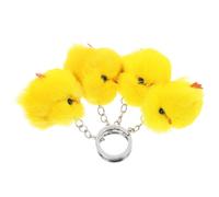 TOYANDONA Easter Party Favor Little Yellow Chicken Keyring Plush Chick Keyring Chicken Keychain Bag Keychains Decorative Accessories
