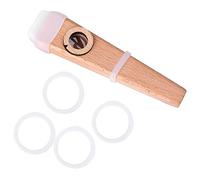 TOYANDONA Easy to Learn Musical Instrument Kazoo Set, Wooden Guitar Accompany Kazoo for Adults, Compatible with Guitar and Keyboard, Suitable for Ages Including Older People