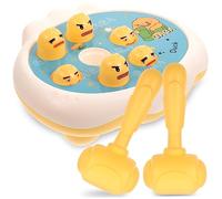 TOYANDONA Educational Animal Whack with Dual Mallets Cognitive Hammering Plaything for Early Learning and Brain Development Smooth Safety Design for Boys