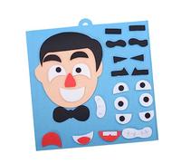 TOYANDONA Educational Faces Changing Puzzle for Cloth Material DIY Early Development Game for Parent Interaction Enhances Emotion Cognition and Logical Thinking Skills