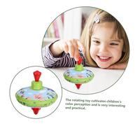 TOYANDONA Educational Iron Sheet Spinning Top for Bright Development Safe Non-toxic Paint Compact for Easy Grip European Retro Design for Creative Learning and Fun