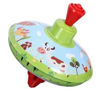 TOYANDONA Educational Iron Sheet Spinning Top for Rotating Plaything with Bright Colors Compact for Easy Grip Creative for Intelligence Development and Fun