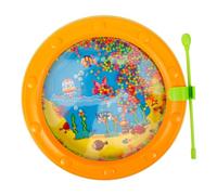 TOYANDONA Educational Wave Bead Drum for Music Learning and Sensory Development Ocean Theme Percussion Instrument for Hand-eye Coordination and Concentration Training Compact and Portable