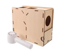 TOYANDONA Efficient Bird Food Shell Blaster with Stable Airflow Technology, Acrylic and Plastic Seed Chaff Separator for Parrot Food and Grain, for Home Use and Small Bird Breeding