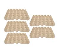 TOYANDONA Egg Tray Sturdy and Not Easy to Deform Protective 30-count Reusable Paper Pulp Egg Cartons Holder Carton 5pcs for Fridge