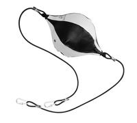 TOYANDONA Elastic Boxing Training Ball with Inflator Inflation Needle and Hooks Durable Reflex Punching Ball for Agility and Hand Eye Coordination Workout at Home Gym Black White