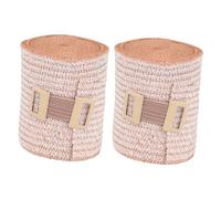 TOYANDONA Elastic Compression 2pcs, 5cm Wide x 4.5m Stretch, Breathable Cotton Wrap for Knee Ankle Wrist Thigh Calf and Wound Care