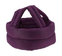 TOYANDONA Elderly Fall Helmet Soft Head Protector for Seniors and Adults, Adjustable Purple Cotton and Sponge Cap with Anti-fall Protection, for Home and Fetching the Mail Activities