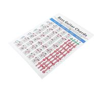 TOYANDONA Electric Bass Chord Diagram Guitar Chord Chart Poster Guitar Training Guide