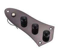 TOYANDONA Electric Bass Circuit Control Plate Portable Bass Control Potentiometer Shifter Wired Connection Gear and Black Midi Applications