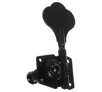 TOYANDONA Electric Bass Guitar Tuning Pegs Left Hand Black Open Gear Tuner Machine Heads String Tuning Keys for Electric Bass Guitar Parts
