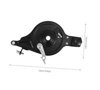 TOYANDONA Electric Bike Rear Hub Brake Assembly with Lock Precision Machined Back Brake for Mountain and Road Bikes Strong Braking Force Easy Installation Black Model