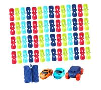 TOYANDONA Electric DIY Rail Car LED Lights, 46pcs Assembly Track Set for, Bend Race Track for Boys and, Fun Rail for ’s Play and Learning