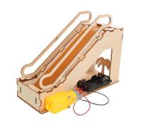 TOYANDONA Electric Escalator Model Kit DIY Wood Puzzle Stem Science Experiment for Educational Engineering Building Set Interactive Learning Stem Skill Development