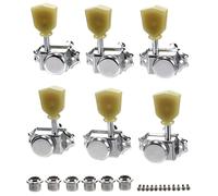TOYANDONA Electric Guitar Locking Tuners Set with Semi Closed Design and Smooth Gear Engagement, Metal Cobblestone Tuning Pegs for Studio Sessions and Rehearsal Studios