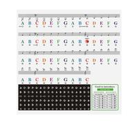 TOYANDONA Electric Keyboard Piano Decals Piano Introduction Stickers Labels Stickers Lightweight Easy to Read