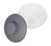 TOYANDONA Electric Salad Spinner Dryer Capacity Kitchen Drain Basket Vegetable Dehydrator Multifunctional Fruit Washing and Draining Basket Plastic Compact Design