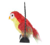TOYANDONA Electric Talking Parrot Hanging Decoration Red Plush Interactive Early Learning for Voice Recording Swinging Head and Moving Wings Battery Not Included