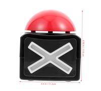TOYANDONA Electronic Game Answer Buzzer Button with Sound and Light Self Reset Quiz Responder for Adults Tv Show Style Competition Key for Trivia and Family Games