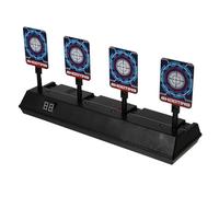 TOYANDONA Electronic Scoring Target for Game with Automatic Return and Multi-player Support, Blue Plastic Material, for Shooting Target Game and Outdoor Play