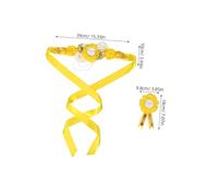 TOYANDONA Elegant Bee-themed Maternity Sash and Corsage Set for Shower Photo Booth Props Soft Polyester Floral Belly Belt for Comfortable and Shower Party Favor