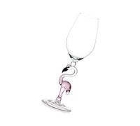 TOYANDONA Elegant Pink Flamingo Glass Wine Goblet Creative Cocktail Glassware for Women Unique Red Wine Holder with Smooth Touch and Premium Glass Material