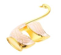 TOYANDONA Elegant Swan Base Spoon Holder for Kitchen Counter Multifunctional Utensil Rest for Coffee Teaspoon Fork and Seasoning Spoons Compact Household Organizer for Home and Party