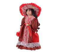 TOYANDONA Elegant Victorian Ceramic Doll Home Decor Delicate Doll Adornment for Collectors