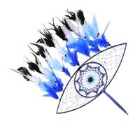 TOYANDONA Elegant Wall Hanging Dream Catcher for Bedroom with Plume Material, Movable and Hangable Decorative Pendant, High-end Look Design Window Ornament for Home Décor