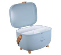 TOYANDONA Emergency Medicine Kit Compartment Organizer Multipurpose Storage Box for Household Medication Portable Plastic Cabinet Feet for First Aid Supplies