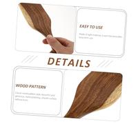 TOYANDONA Ergonomic Long Handle Wooden Spatula for Cooking Wok and Kitchen Utensils Heat Resistant Food Shovel with Hanging Practical Tool for Home and Restaurant Use