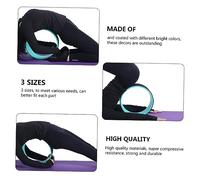 TOYANDONA Ergonomic Yoga Wheel for Stretching and Backbend Rollers for Deep Back Hip Shoulder Flexibility Stress Relief and Muscle Release Yoga Accessory for Home Gym