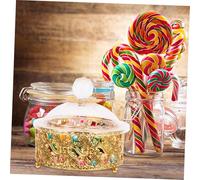 TOYANDONA European Style Candy Jar with Lid Dustproof Candy Box for Snacks and Dried Fruits Elegant Storage Container for Weddings Family Gatherings and Holiday Parties