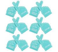TOYANDONA Eva Foam Cheerleading Hand Clappers Lightweight Finger Pointer Gloves 12pcs for Sports Events and Team Spirit for Games and Parties