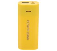 TOYANDONA Fake Power Bank Secret Stash Storage Box Plastic Yellow Compact Mini Container for Emergency Cash and Valuables, Travel and Everyday Use