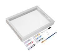 TOYANDONA Family Handprint Frame Kit Wooden Keepsake Photo Frame for DIY Hand and Footprint Craft Home Natural Wood Material for Couples Anniversary and Family Memories