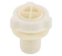 TOYANDONA Fan Base Coupling Nut Replacement for Electric Fan Base and Support Pole, Beige Plastic Material with Hand Tighten Nut, Fits 1.57" Id and 4cm Diameter Posts, Easy Installation