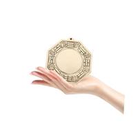 TOYANDONA Feng Shui Bagua Mirror Convex Mirror Craft for Home Decoration Traditional Chinese Auspicious Ornament Driving Away Bad Luck and Bringing Fortune Desktop Decor Gift for Family and