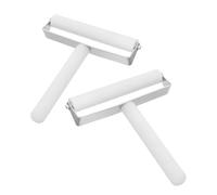 TOYANDONA film roller for mobile phones, pressure application roller, 2pcs silicone seam roller for screen protector, bubble removal and pressure smoothing for home film application