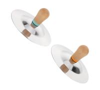 TOYANDONA Finger Cymbals for Handheld Percussion Instrument with Handle for Dance and Group Activities Durable and Portable Music