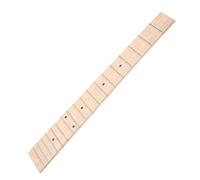 TOYANDONA Fingerboard Smooth Surface That Will Not Hurt Hands Ukulele Inch 26 Wood Maple Fretboard Replacement with 18 Frets and Black Dot Markers for Folk and World Instrument