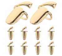 TOYANDONA Fingertip Nail Rings and Reusable Design for Women Golden Adjustable 10pcs Alloy Manicure Jewelry with Comfortable Wear for Home Chores and Social Events