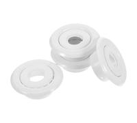 TOYANDONA Fire Sprinkler Escutcheon Plate Easy Installation White 4pcs with Two-piece Cover Plate Structure, Plastic Material Prevents Accidental Bumps, for Commercial Ceilings and Quick