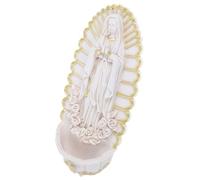 TOYANDONA First Communion Holy Water Font Wall Mounted Catholic Religious Decor for Home Entrance, Resin Sacred Hanging Ornament for Prayer Altar and Confirmation