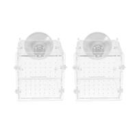 TOYANDONA Fish Breeding Isolation Box for Disease Isolation for Acrylic 2 Pcs Removable Grating Design Breeding Accessory Aquarium Fish for Aquatic Pets
