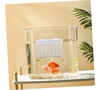 TOYANDONA Fish Breeding Isolation Box with Strong Suction Cups Stable Legs Feeding Trough Durable Hard Material Suitable for Aquarium and Tortoise Separation to Survival Rates